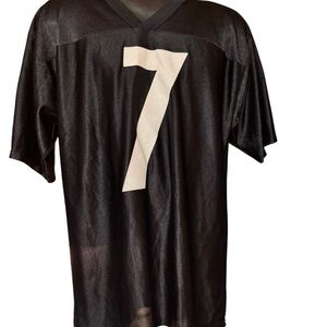 NFL Big Ben Roethlisberger Black and White V-Neck # 7 Jersey